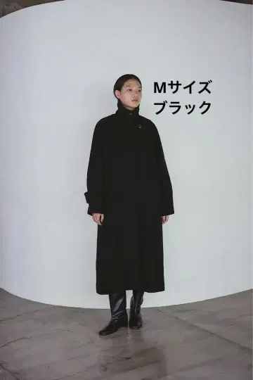 새상품 STYLEMIXER 2WAY 울 롱 코트 M 사이즈 블랙