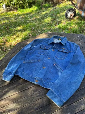 Wrangler 124MJ USA제 데님 자켓 블랙 택 70s~80s