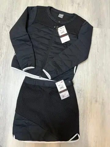 새상품 정가 79,200엔 푸마 골프 M 패딩 자켓 스커트 셋업