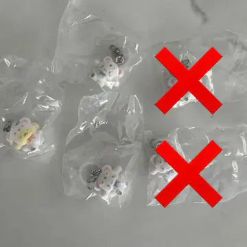 산리오 시나몬 롤 스노우 메지루시 액세서리 5개 폼폼푸딩