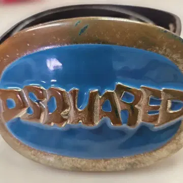 DSQUARED 에나멜 버클 벨트