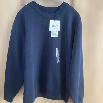 UNIQLO:C 오버 사이즈 스웨트 셔츠 네이비 M