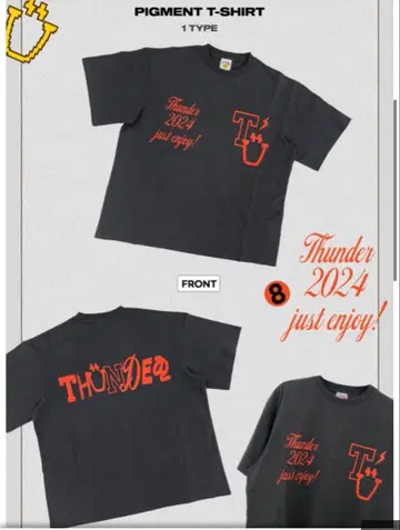 ATEEZ THUNDER T셔츠 새상품, 미개봉