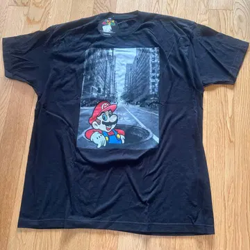 슈퍼 마리오 T셔츠 블랙 닌텐도 뉴욕