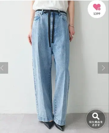 윔 가젯 센터 프레스 데님 팬츠 36