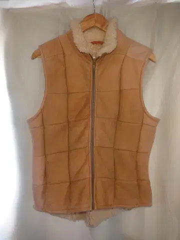 BONZ 양가죽 베이지 베스트 뉴질랜드 산