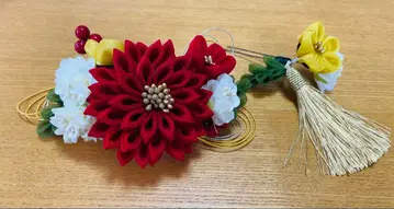 일본 의류 머리 장식 꽃 장식 태슬 포함