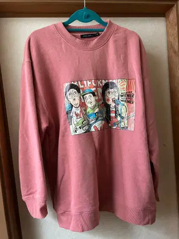 [니코앤드 콜라보 트레이닝복 핑크] 루즈한 사이즈 남성용 M