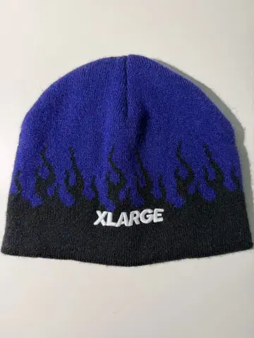 XLARGE 비니 파이어 패턴 니트 모자