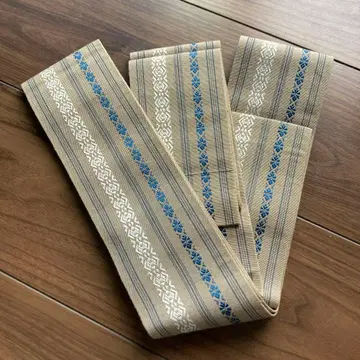 니시진 치구사 오비 베이지 일본제 남성용 오비