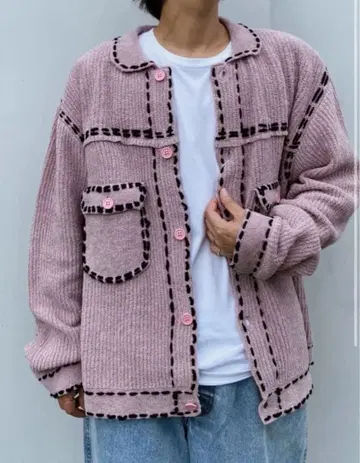 PHINGERIN PG1 KNIT 2023AW MOS PINK SizeL