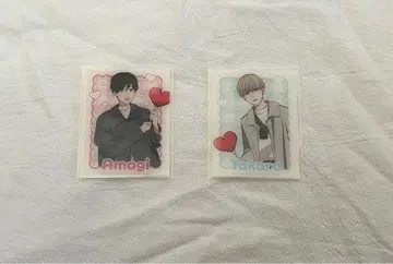 타카라 군과 아마기 군 프린트 씰풍 ver. 트레이딩 아크릴 카드