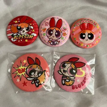 파워퍼프걸스 자수 캔뱃지 블라썸