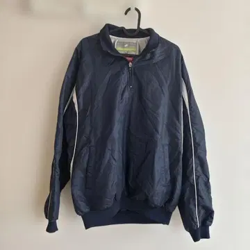 SSK 축열 프레점퍼 하프 ZIP 긴팔 네이비