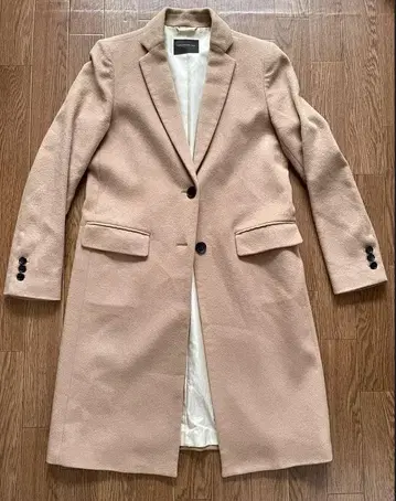 투모로우랜드 캐시미어 혼방 체스터 코트 카멜 36 S 일본제