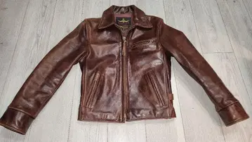 B-McCoy's 가죽 자켓 34 스테아 하이드 탈론 지퍼