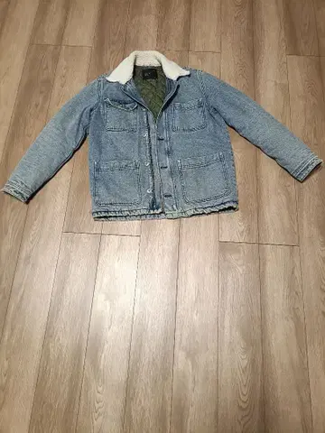 데님 보아 옷깃 자켓