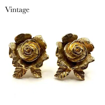 빈티지 로즈 귀찌 DEPOSE 각인 골드 컬러