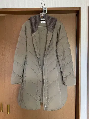 HIROKO BIS 다운 코트 카키 빅 사이즈 17호