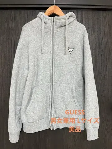 그레이 후드티 플리스 남녀 공용 L 사이즈