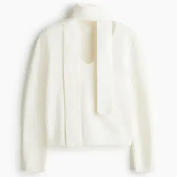 H&M 스카프 칼라 스웨터