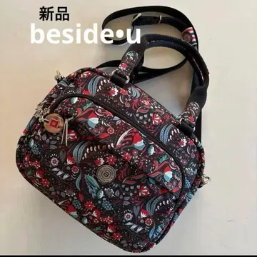 새상품 비사이유 오리엔탈 페이즐리 무늬 나일론 숄더 백