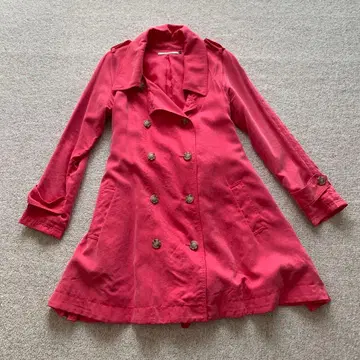 CORTESWORKS 핑크 트렌치코트