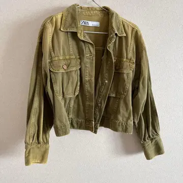 ZARA 올리브 데님 자켓 M 사이즈