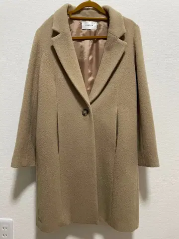 FRAY I.D 베이지 체스터 코트