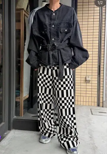 Ryu kaga / BELTED DENIM JACKET 데님 자켓