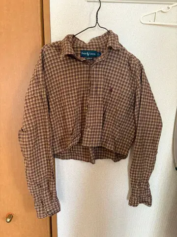 랄프 로렌 크롭 기장 셔츠