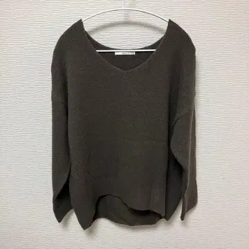 ABAHOUSE ECRU 니트 브라운