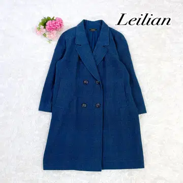 새상품급 레리안 글렌체크 패턴 더블 체스터 코트 롱 11호