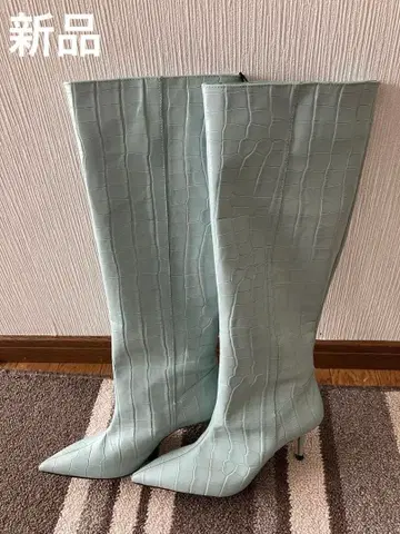 마지막 가격 인하입니다! 선착순! 새상품 ZARA 크로커다일풍 롱 부츠