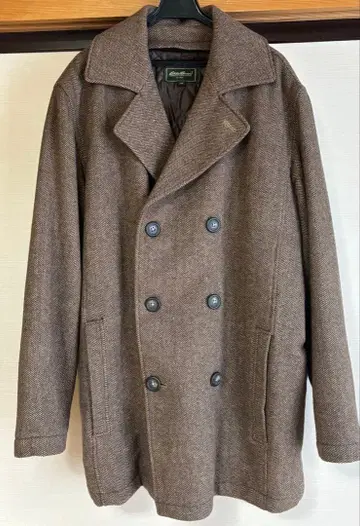 Eddie Bauer 울 피코트 XS 브라운