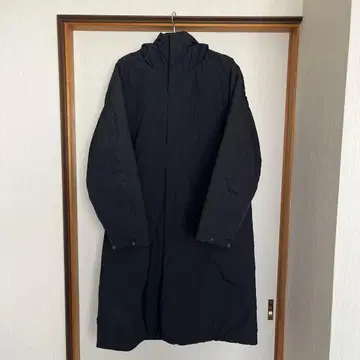 무인양품 방풍 발수 솜 벤치 코트 블랙 M 사이즈
