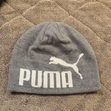 PUMA 그레이 니트 모자
