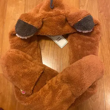 [ 미사용 새상품 ] 주토피아 닉 머플러 모자 코스프레 아베일 디즈니