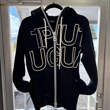 블랙 후드티 PORTUGAL RELAX