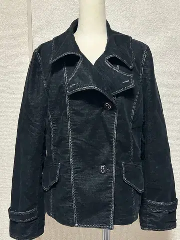 HIROKO BIS 빅 사이즈 11호 블랙 더블 브레스트 자켓 6839