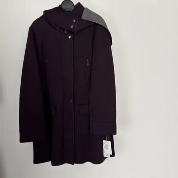 FONTANA CRANDE 다크 퍼플 후드 부착 자켓