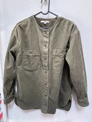 코듀로이 롱 셔츠 자켓 s 사이즈 UNIQLO
