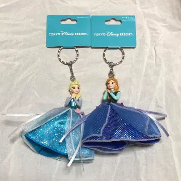 겨울왕국 안나 엘사 세트 키체인 도쿄 디즈니 리조트