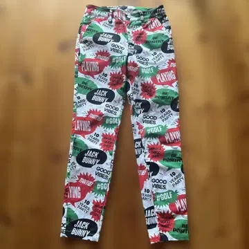 잭 버니 골프 팬츠 컬러풀 프린트