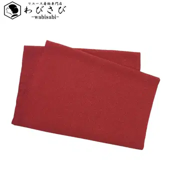 일본 정통의상 소품 오비 장식 천 무지 다홍색 C-6646