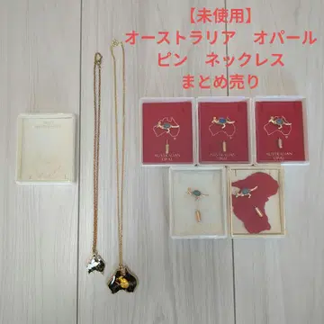 [미사용] 호주 오팔 목걸이 2개 핀 3개 세트 묶음 판매