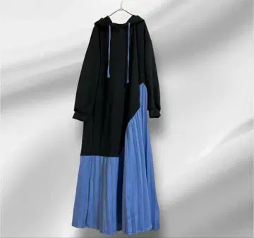 빅 사이즈 새상품 ster cuority 수입 셀렉 배색 플리츠 원피스