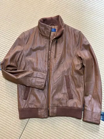 FAMOUSCRAP 브라운 가죽 자켓 L 사이즈