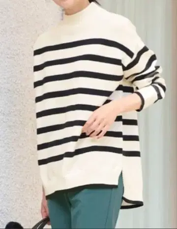 anyfam 새상품급 윈터 마린 보더 니트