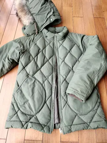 ORGUEIL 퀼팅 다운 자켓 올리브 그린 OR-4116F